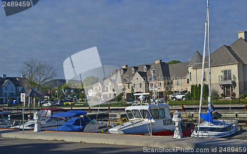 Image of Yacht barbor in fall.