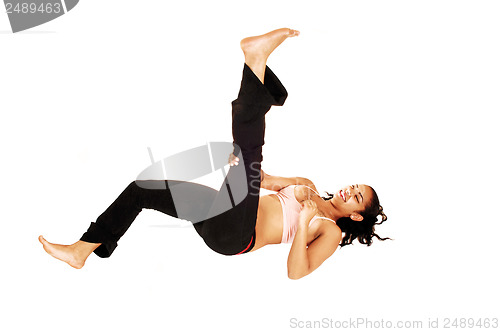 Image of Girl doing exercises.