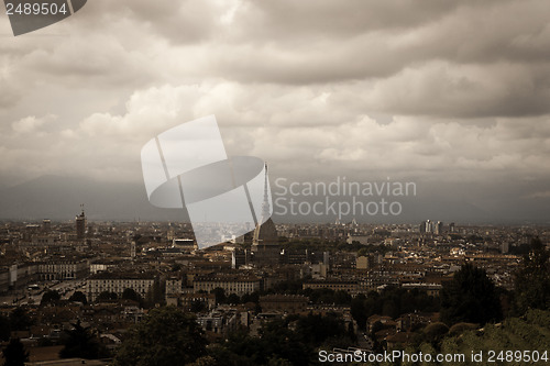 Image of Dramatic sky over Torino