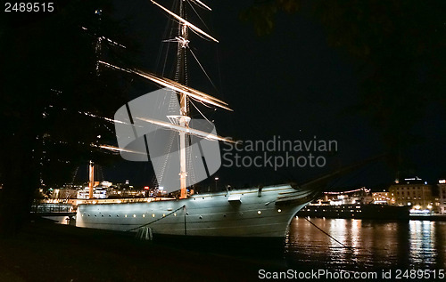 Image of Night Ships in Stockholm