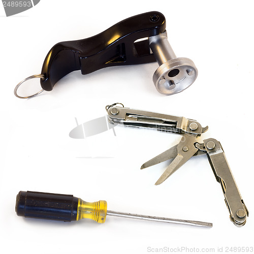 Image of Screwdriver, Pocket Knife and bicycle key