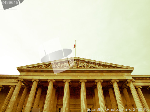 Image of Retro looking British Museum, London
