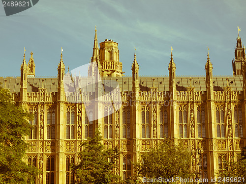 Image of Retro looking Houses of Parliament