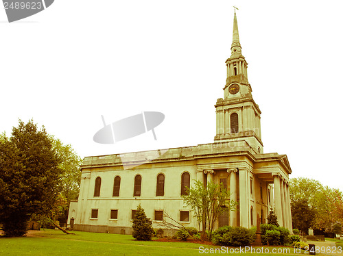 Image of Retro looking All Saints Church, London