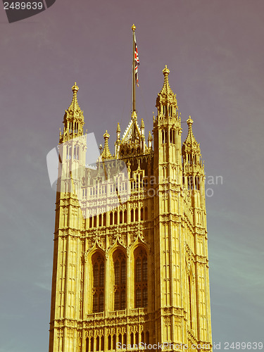 Image of Retro looking Houses of Parliament