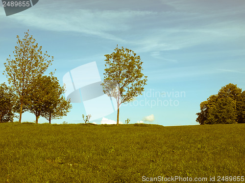 Image of Retro looking Primrose Hill, London