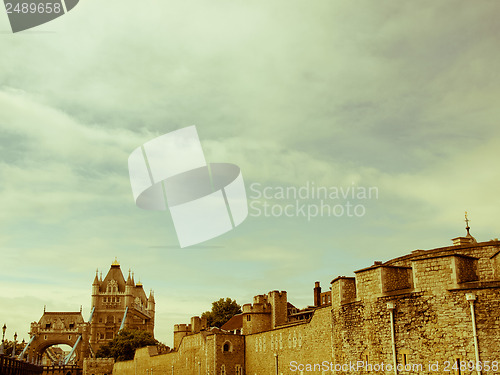 Image of Retro looking Tower of London