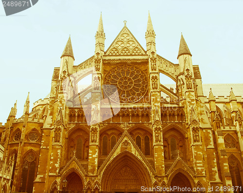 Image of Retro looking Westminster Abbey