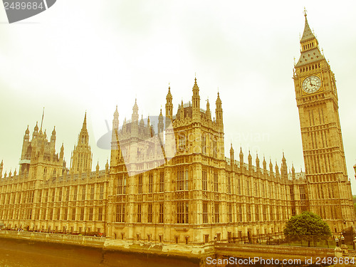 Image of Retro looking Houses of Parliament