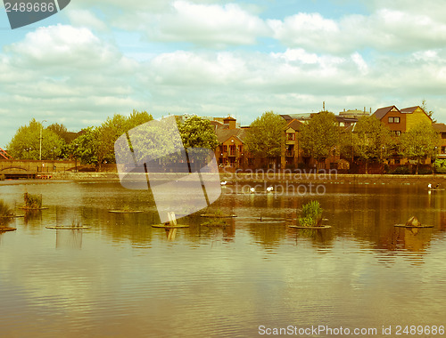 Image of Retro looking Surrey Water, London