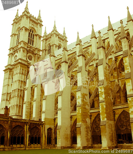 Image of Retro looking Westminster Abbey