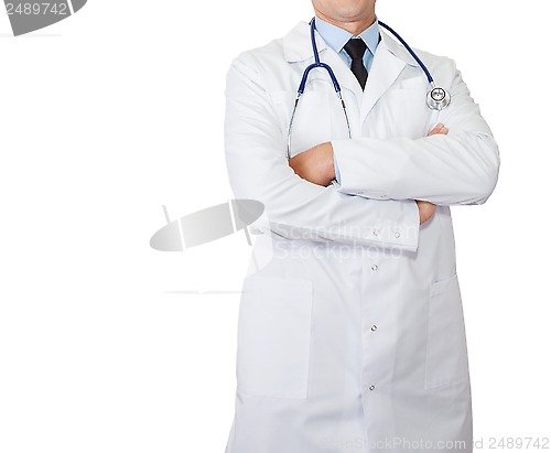 Image of Doctor's lab white coat