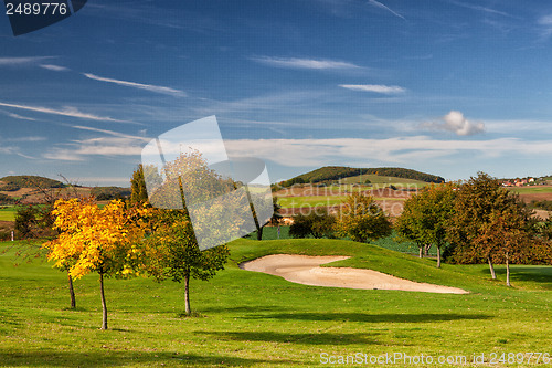 Image of Autumn golf course