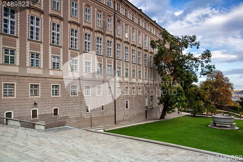 Image of Garden of Paradise in Prague in Czech Republic