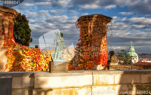 Image of Garden of Paradise in Prague in Czech Republic