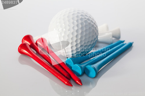 Image of Golf equipments on the table