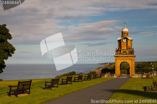 Image of Holbeck Clock Tower on the coast in Scarborough 