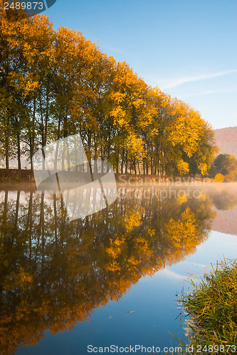Image of On the Berounka river in the morning
