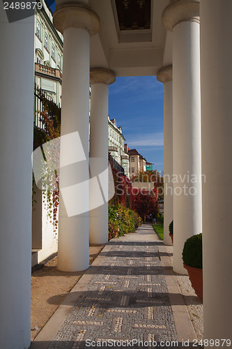 Image of Garden of Paradise in Prague in Czech Republic