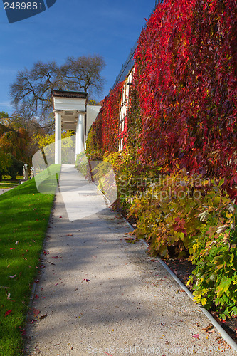 Image of Garden of Paradise in Prague in Czech Republic