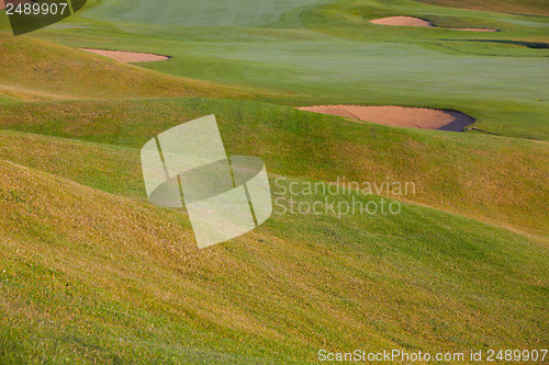 Image of Summer on the empty golf course