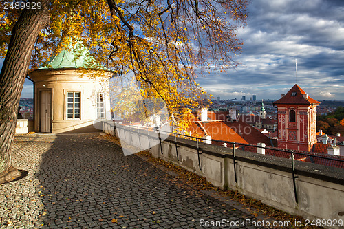 Image of Garden of Paradise in Prague in Czech Republic