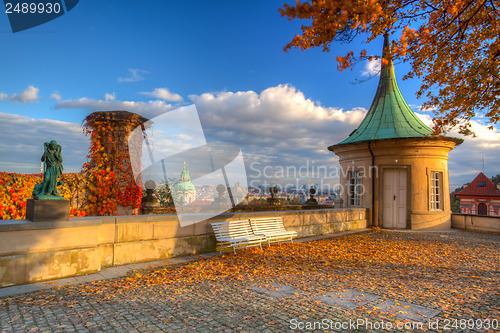 Image of Garden of Paradise in Prague in Czech Republic