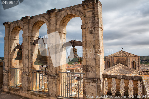 Image of Old bell tower in Noto