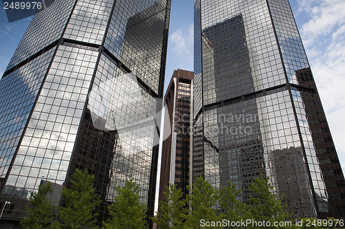 Image of Looking up - skyscrapers in Denver