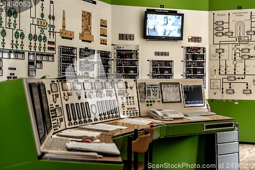 Image of Control panel of a power plant