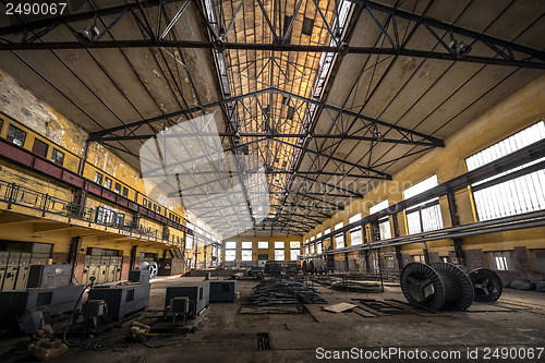 Image of Electricity distribution hall in metal industry