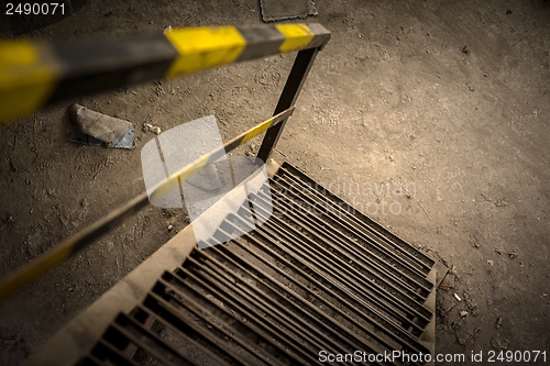 Image of Abstract detail of rusty stairs