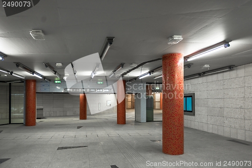 Image of Large underground interior in a city