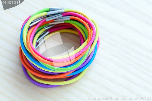 Image of Colored rubber bands