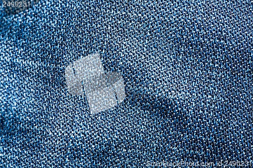 Image of Striped textured blue jeans fabric background