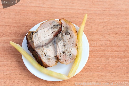 Image of Grilled barbecue chicken quarters