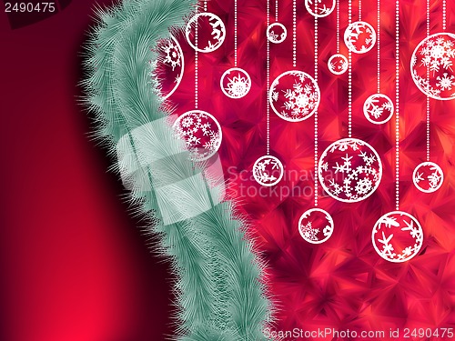 Image of Christmas garland vector image. EPS 10