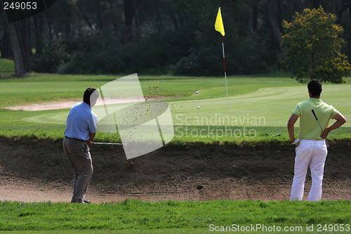 Image of Golf swing in riva dei tessali golf course, italy