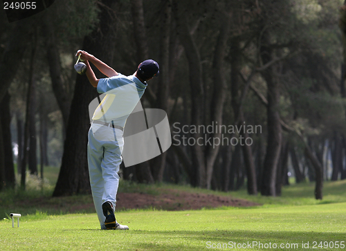 Image of Golf swing in riva dei tessali golf course, italy