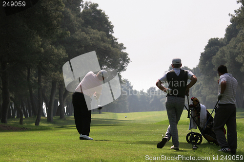 Image of Golf swing in riva dei tessali golf course, italy