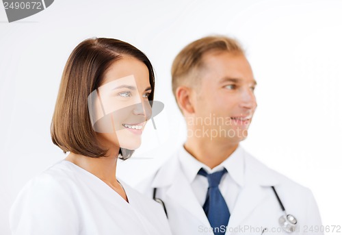 Image of two doctors with stethoscopes