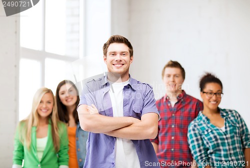 Image of student boy at school