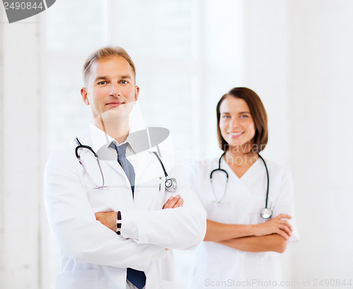 Image of two doctors with stethoscopes