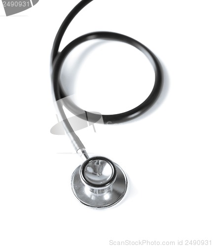 Image of stethoscope over white background