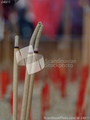 Image of burning joss stick