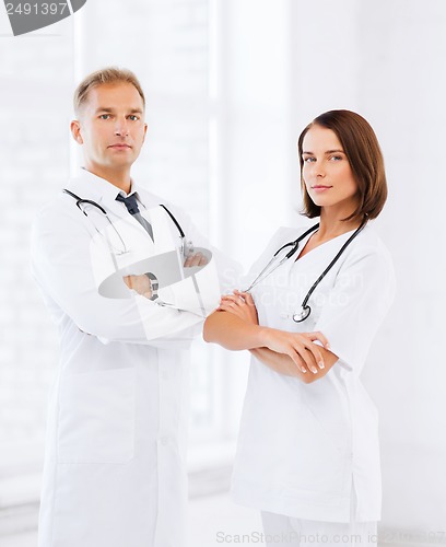 Image of two doctors with stethoscopes