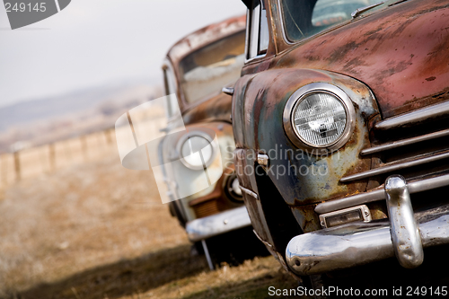 Image of abandoned cars