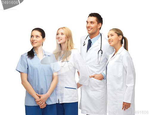 Image of young team or group of doctors