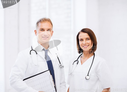 Image of two doctors with stethoscopes