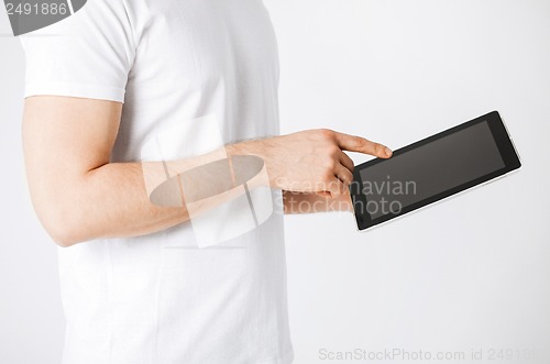 Image of man with tablet pc